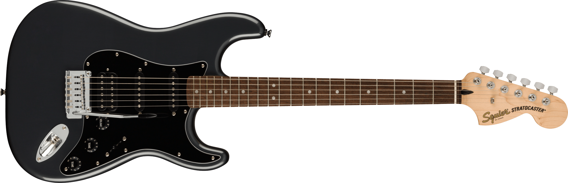 Squier Strat Affinity Hss Pack +fender Frontman 15g 2021 Trem Lau - Charcoal Frost Metallic - Pack Guitare Électrique - Variation 1