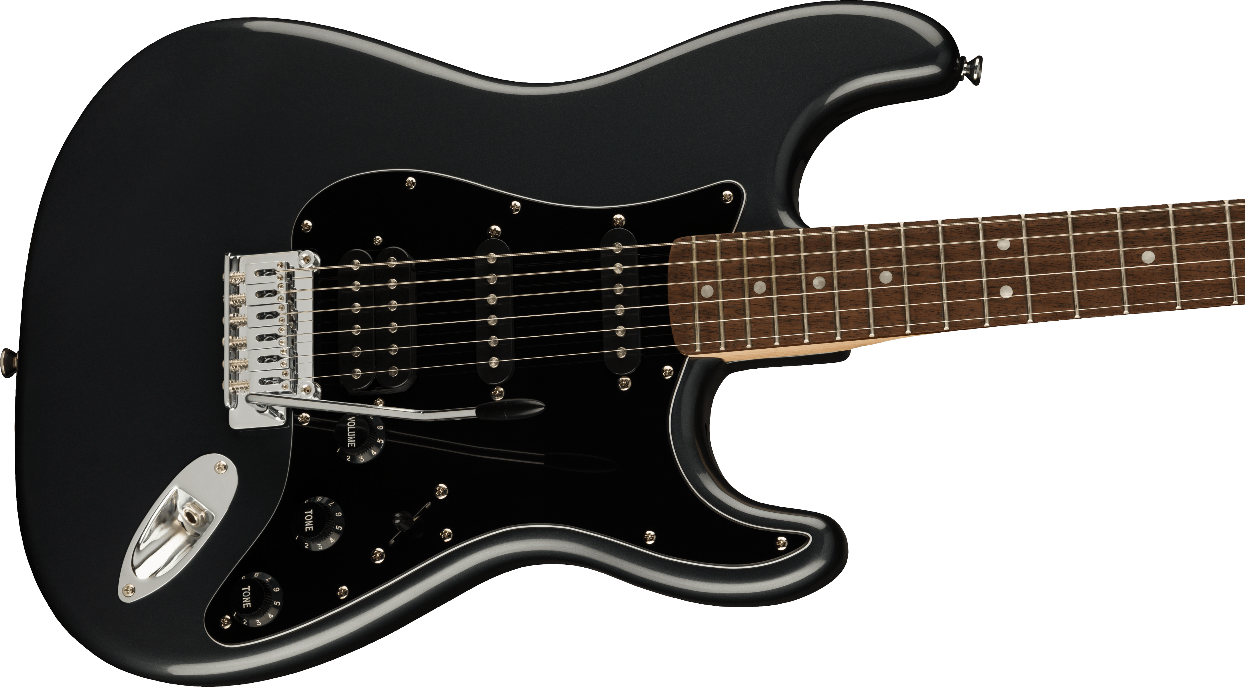 Squier Strat Affinity Hss Pack +fender Frontman 15g 2021 Trem Lau - Charcoal Frost Metallic - Pack Guitare Électrique - Variation 3