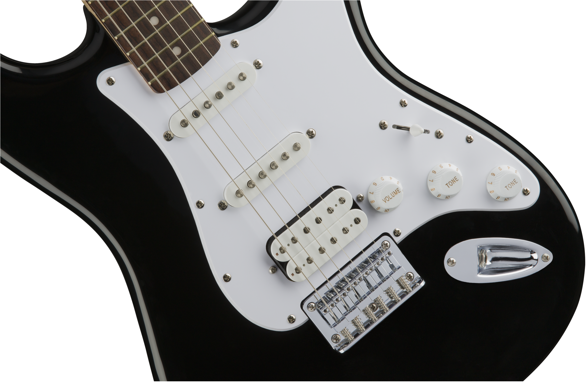 Squier Strat Bullet Ht Hss Lau - Black - Guitare Électrique Forme Str - Variation 2