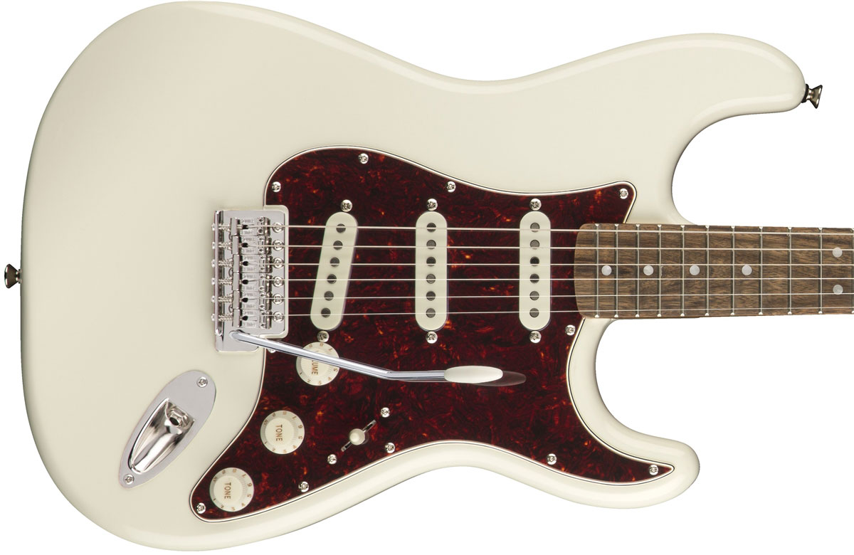 Squier Strat Classic Vibe 70s 2019 Lau - Olympic White - Guitare Électrique Forme Str - Variation 1