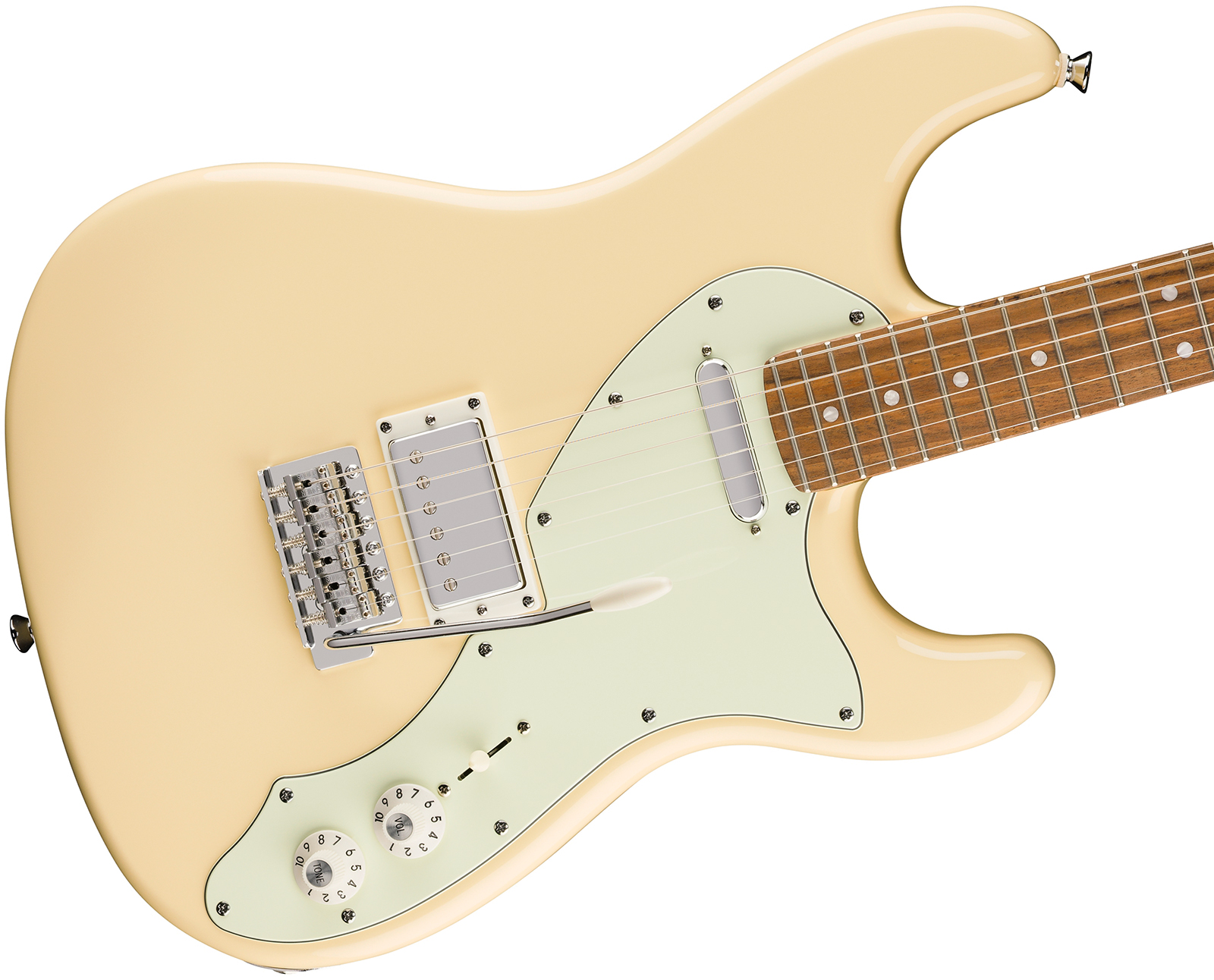 Squier Strat Deluxe Paranormal Hs Trem Lau - Vintage White - Guitare Électrique Forme Str - Variation 2