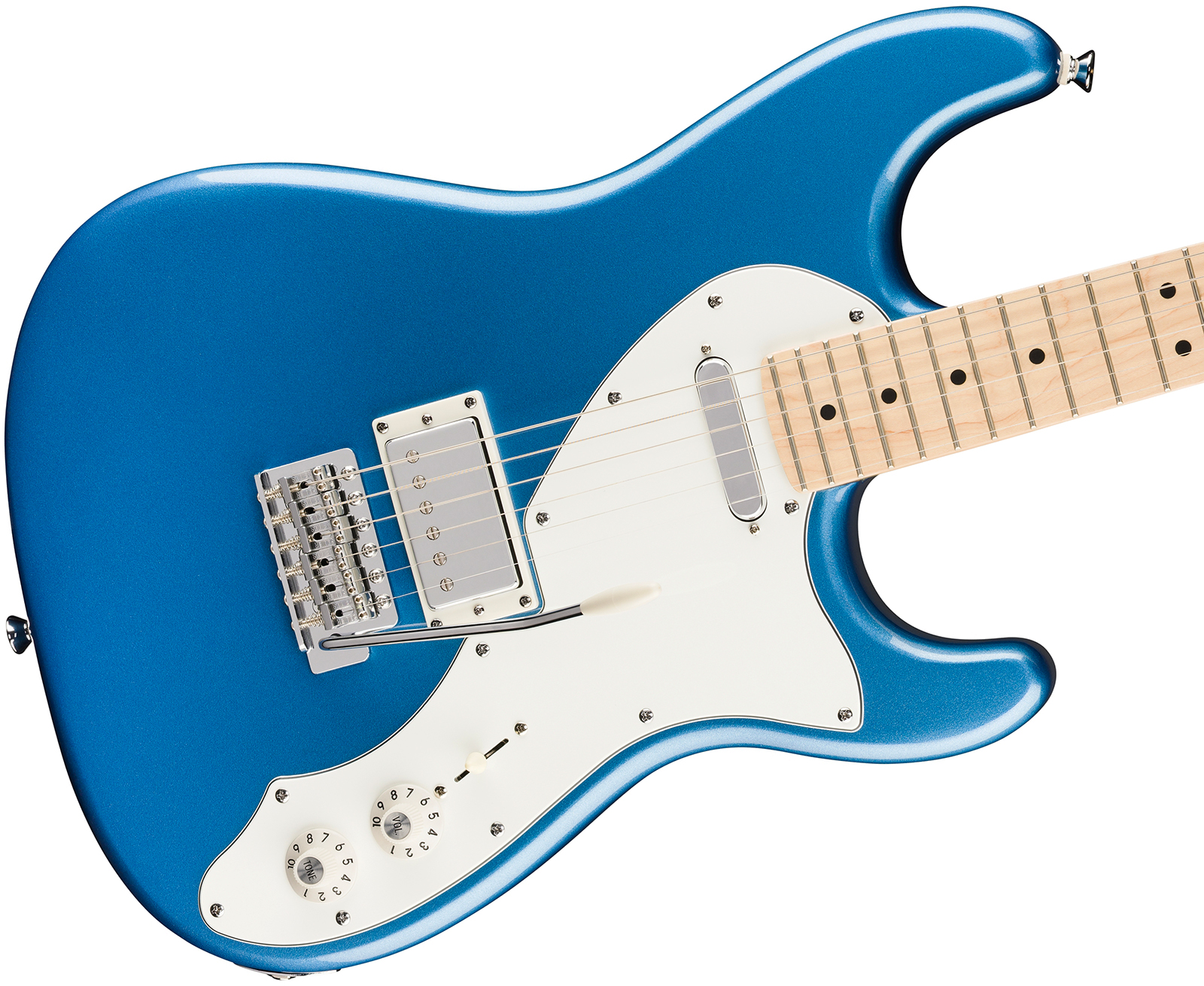 Squier Strat Deluxe Paranormal Hs Trem Mn - Lake Placid Blue - Guitare Électrique Forme Str - Variation 2