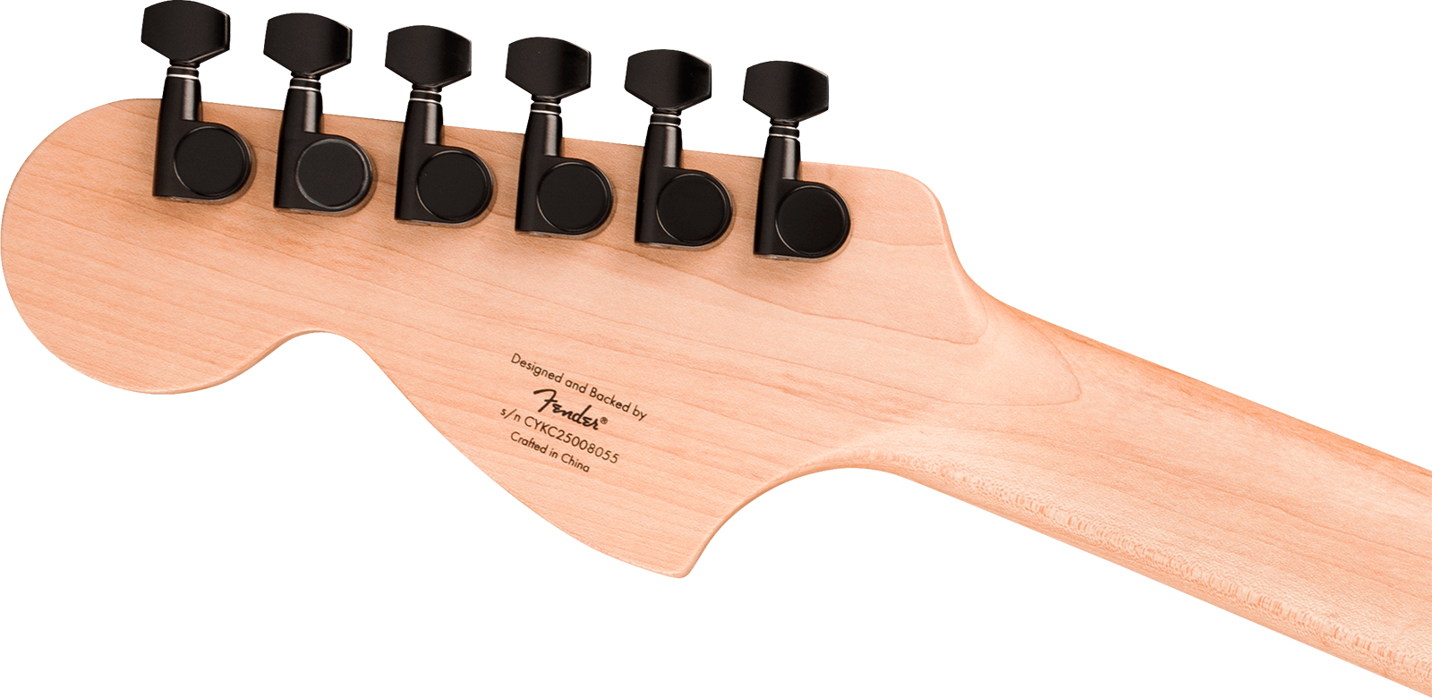 Squier Strat Hh Affinity 2h  Trem Lau - Metallic Black - Guitare Électrique Forme Str - Variation 4