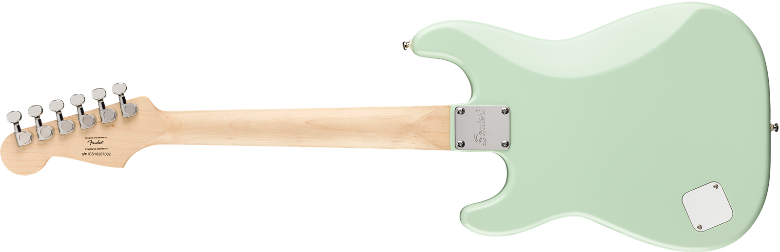Squier Strat Mini Shsc 3s Ht Lau - Surf Green - Guitare Électrique Enfant - Variation 1