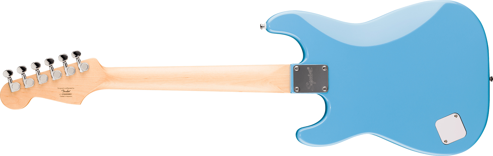 Squier Strat Mini Shsc 3s Ht Mn - California Blue - Guitare Électrique Enfant - Variation 1