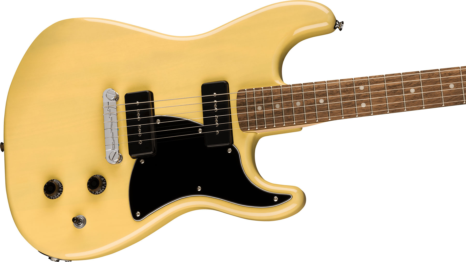 Squier Strat-o-sonic Paranormal 2s P90 Ht Lau - Vintage Blonde - Guitare Électrique Forme Str - Variation 2