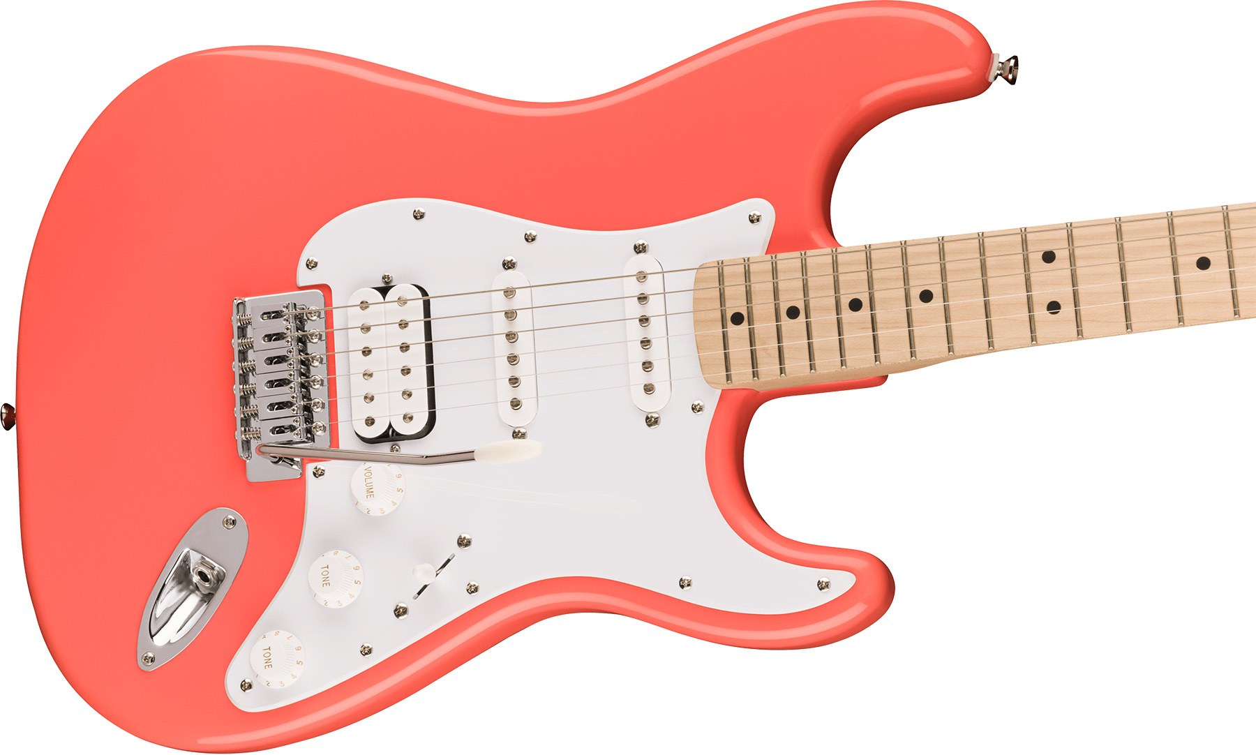 Squier Strat Sonic Hss Trem Mn - Tahitian Coral - Guitare Électrique Forme Str - Variation 2