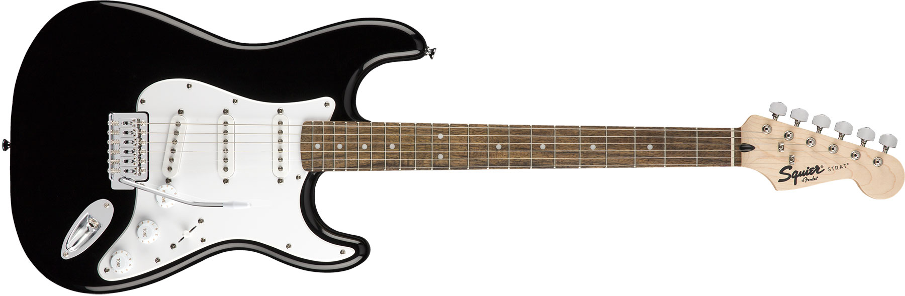 Squier Strat Sss Pack +fender Frontman 10g Trem Lau - Black - Pack Guitare Électrique - Variation 1