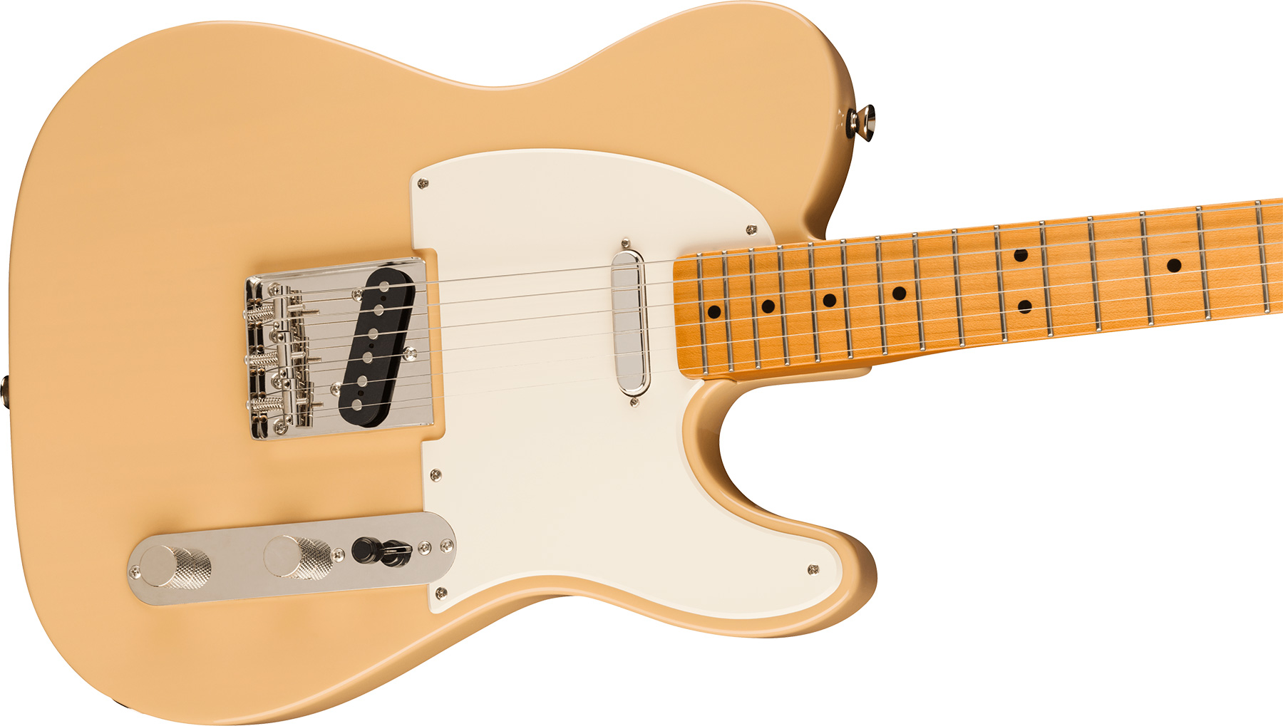 Squier Tele '50s Parchment Pickguard Classic Vibe Fsr 2s Ht Mn - Vintage Blonde - Guitare Électrique Forme Tel - Variation 2