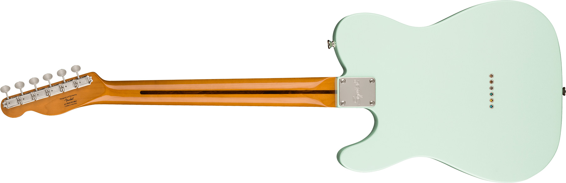 Squier Tele '60s Thinline Gold Anodized Pickguard Classic Vibe Fsr 2s Ht Mn - Sonic Blue - Guitare Électrique Forme Tel - Variation 1