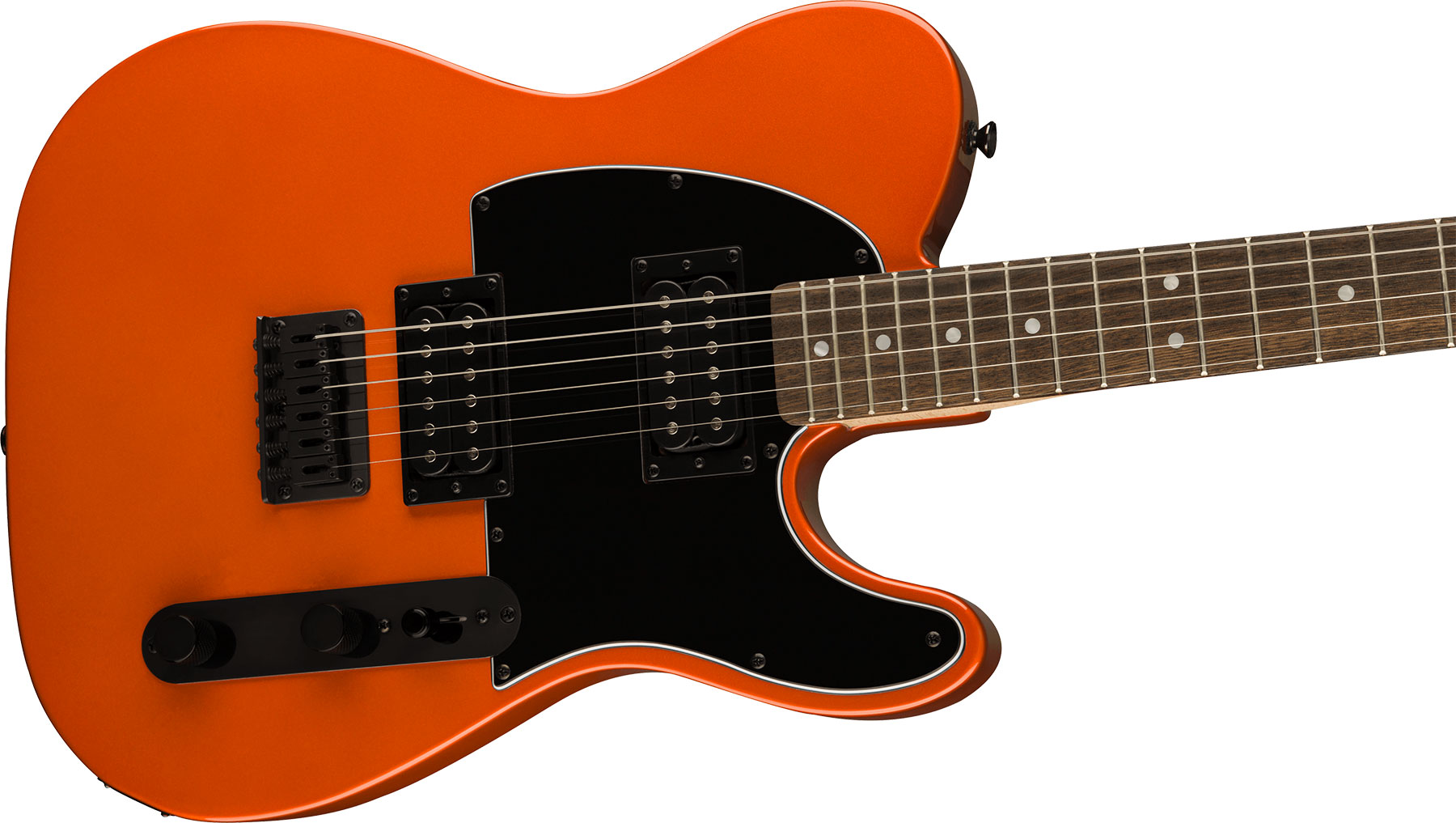 Squier Tele Affinity Hh Fsr 2h Ht Lau - Metallic Orange - Guitare Électrique Forme Tel - Variation 2