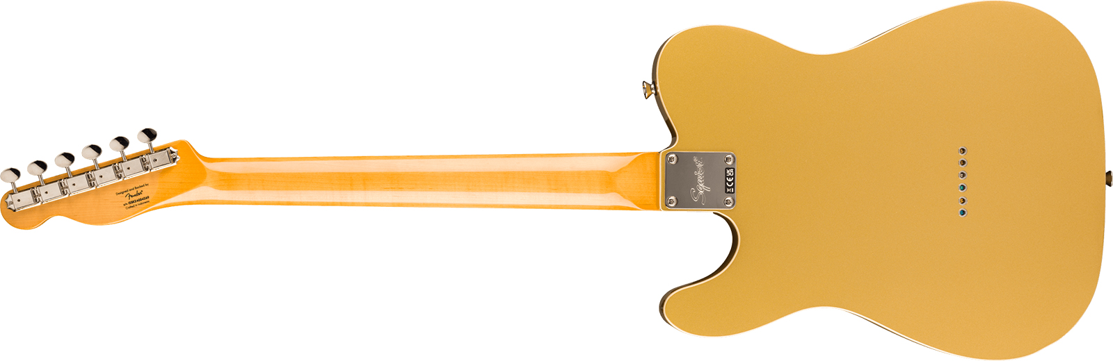 Squier Tele Classic Vibe Fsr Ltd 2s Ht Lau - Aztec Gold - Guitare Électrique Forme Tel - Variation 1