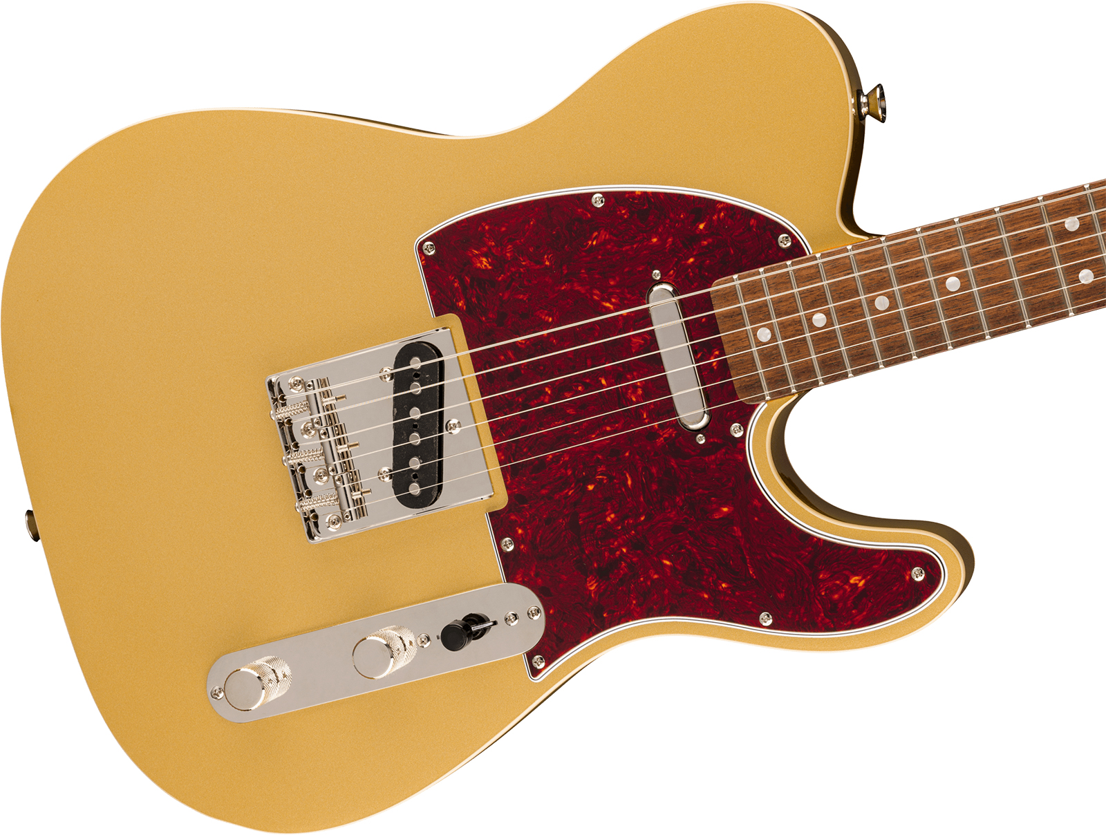 Squier Tele Classic Vibe Fsr Ltd 2s Ht Lau - Aztec Gold - Guitare Électrique Forme Tel - Variation 2