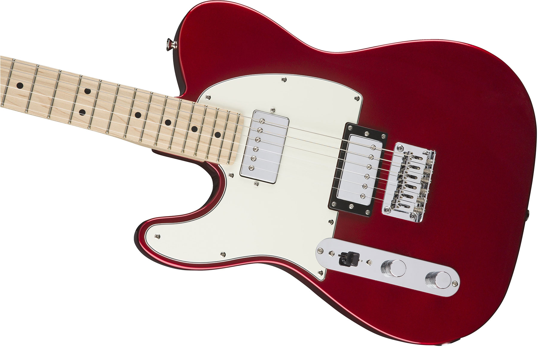 Squier Tele Contemporary Hh Lh Gaucher Mn - Dark Metallic Red - Guitare Électrique Gaucher - Variation 2