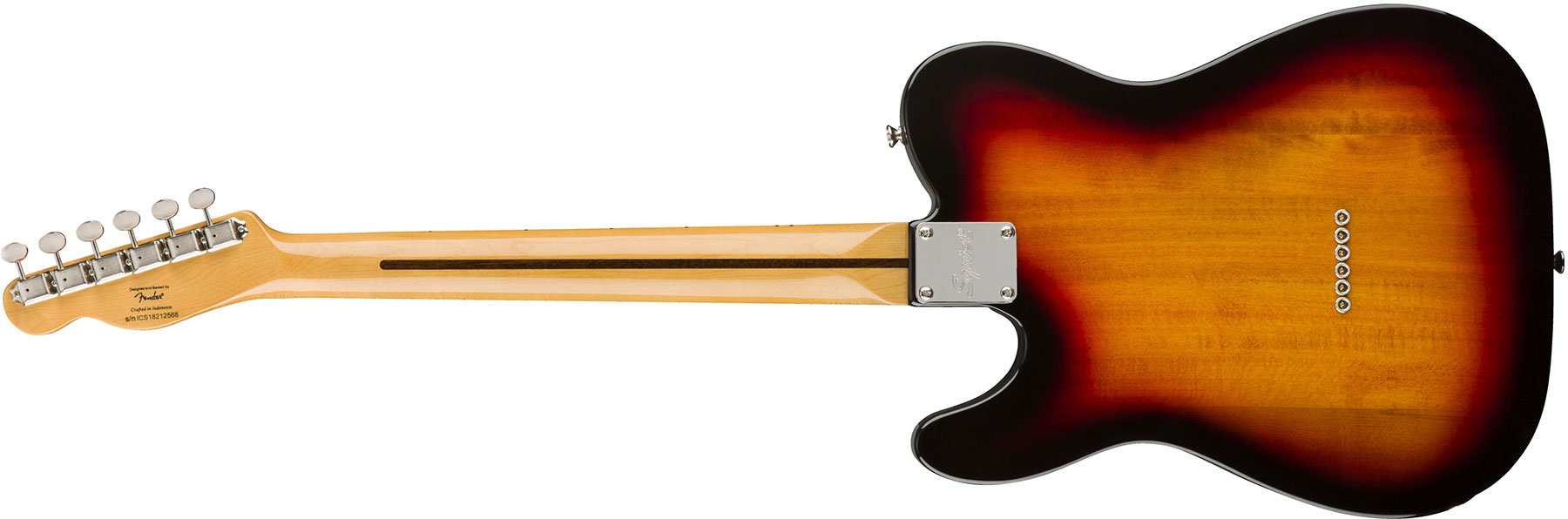 Squier Tele Custom  Classic Vibe 70s 2019 Sh Mn - 3-color Sunburst - Guitare Électrique Forme Tel - Variation 1