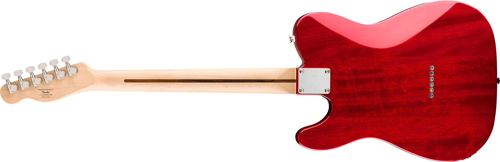 Squier Tele Fmt Sh Affinity Ht Lau - Crimson Red Transparent - Guitare Électrique Forme Tel - Variation 1