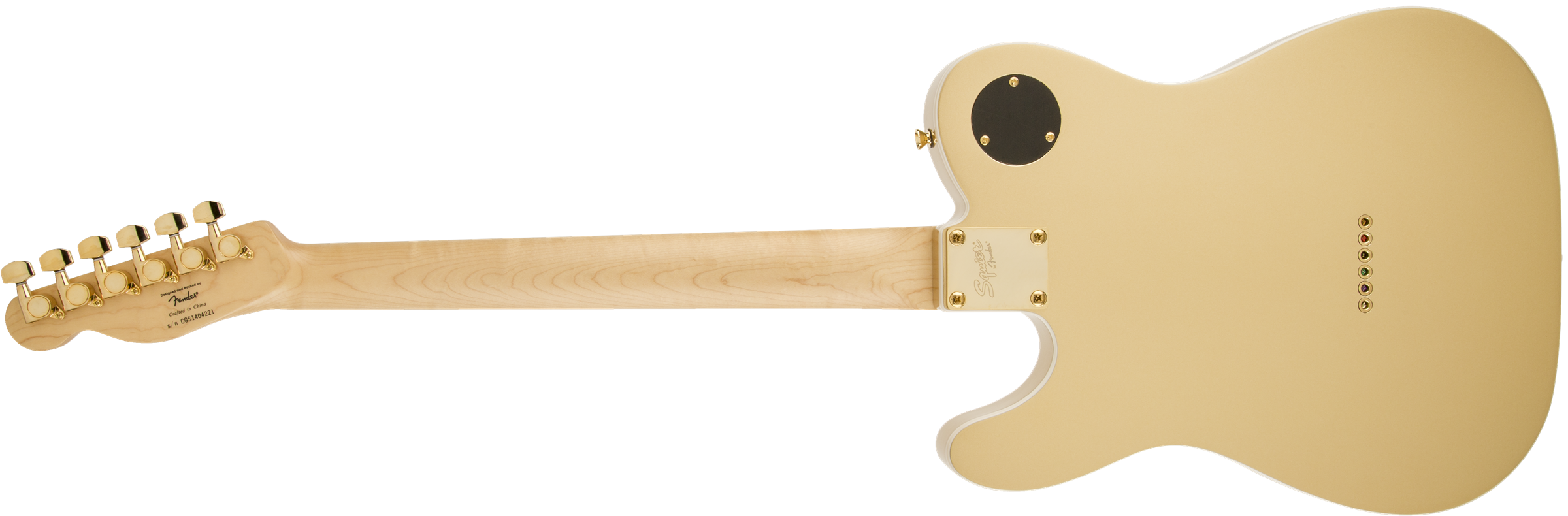 Squier Telecaster J5 (lau) - Frost Gold - Guitare Électrique Forme Tel - Variation 2