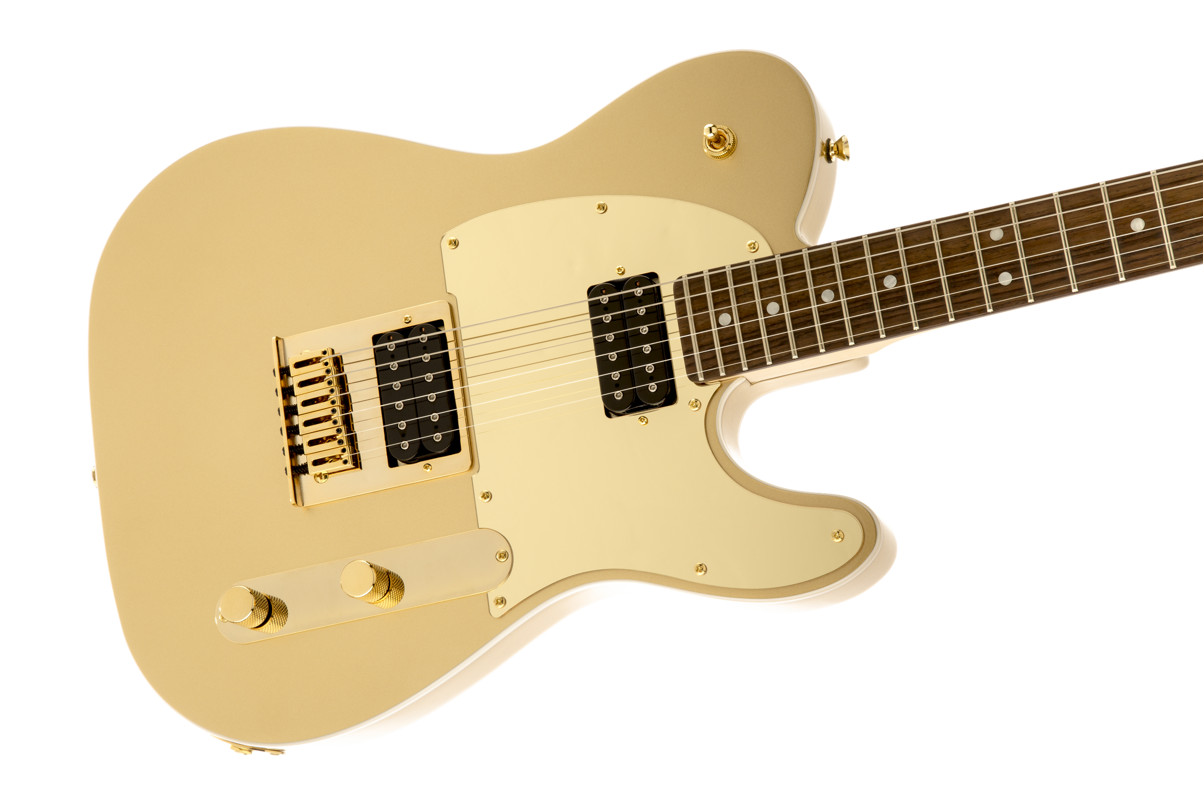 Squier Telecaster J5 (lau) - Frost Gold - Guitare Électrique Forme Tel - Variation 4
