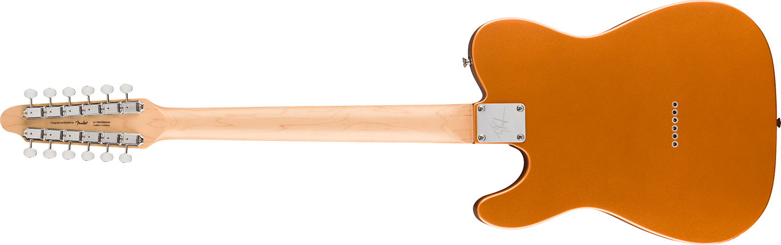 Squier Troy Van Leeuwen Tele Xii Paranormal Ind Signature 12c 2s Ht Lau - Copper Age - Guitare Électrique Signature - Variation 1