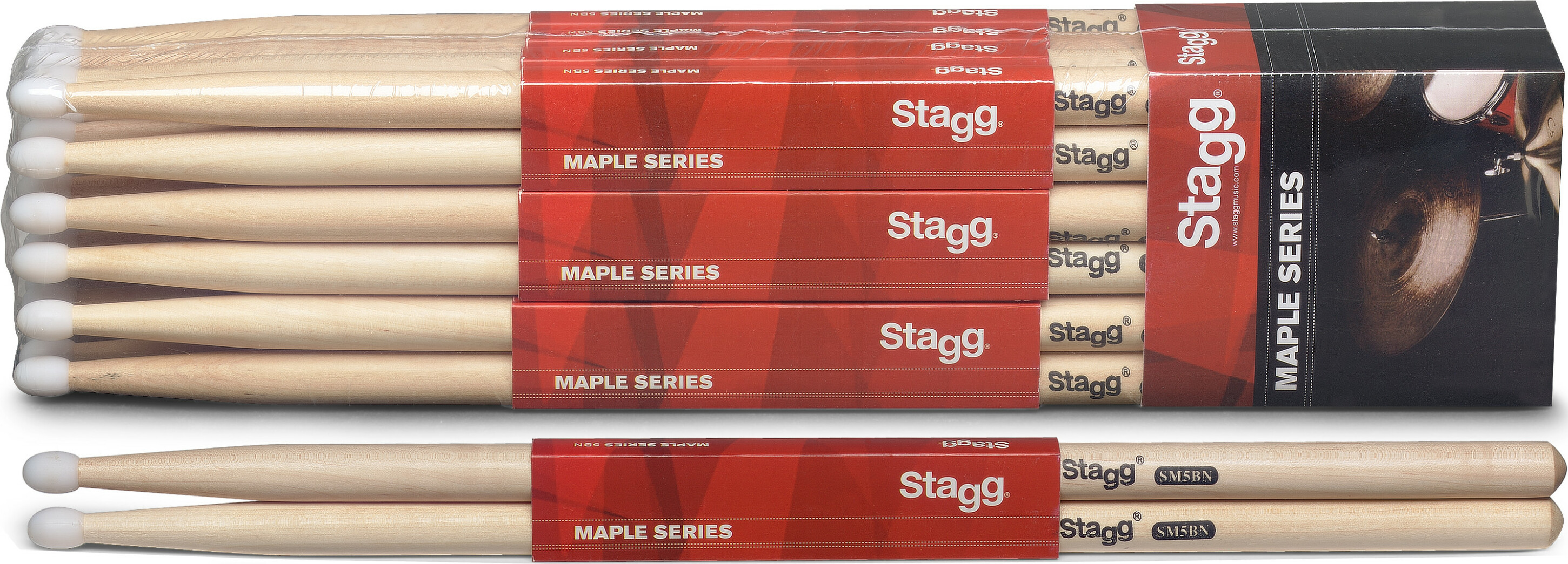 Stagg 5bn Erable Olive Nylon - Baguette Batterie - Main picture