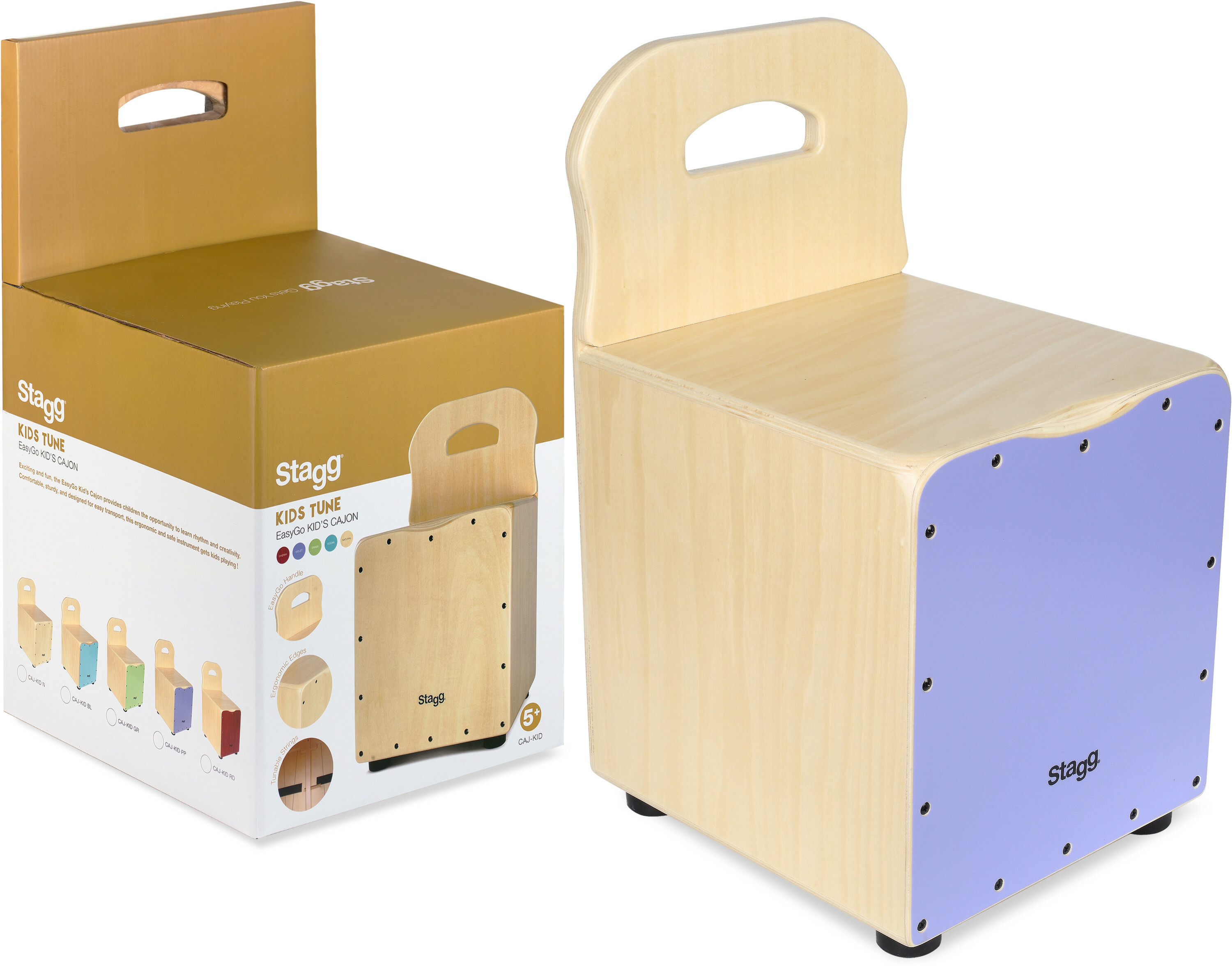 Stagg Easygo Cajon Enfant Mauve - Percussions À Frapper - Main picture