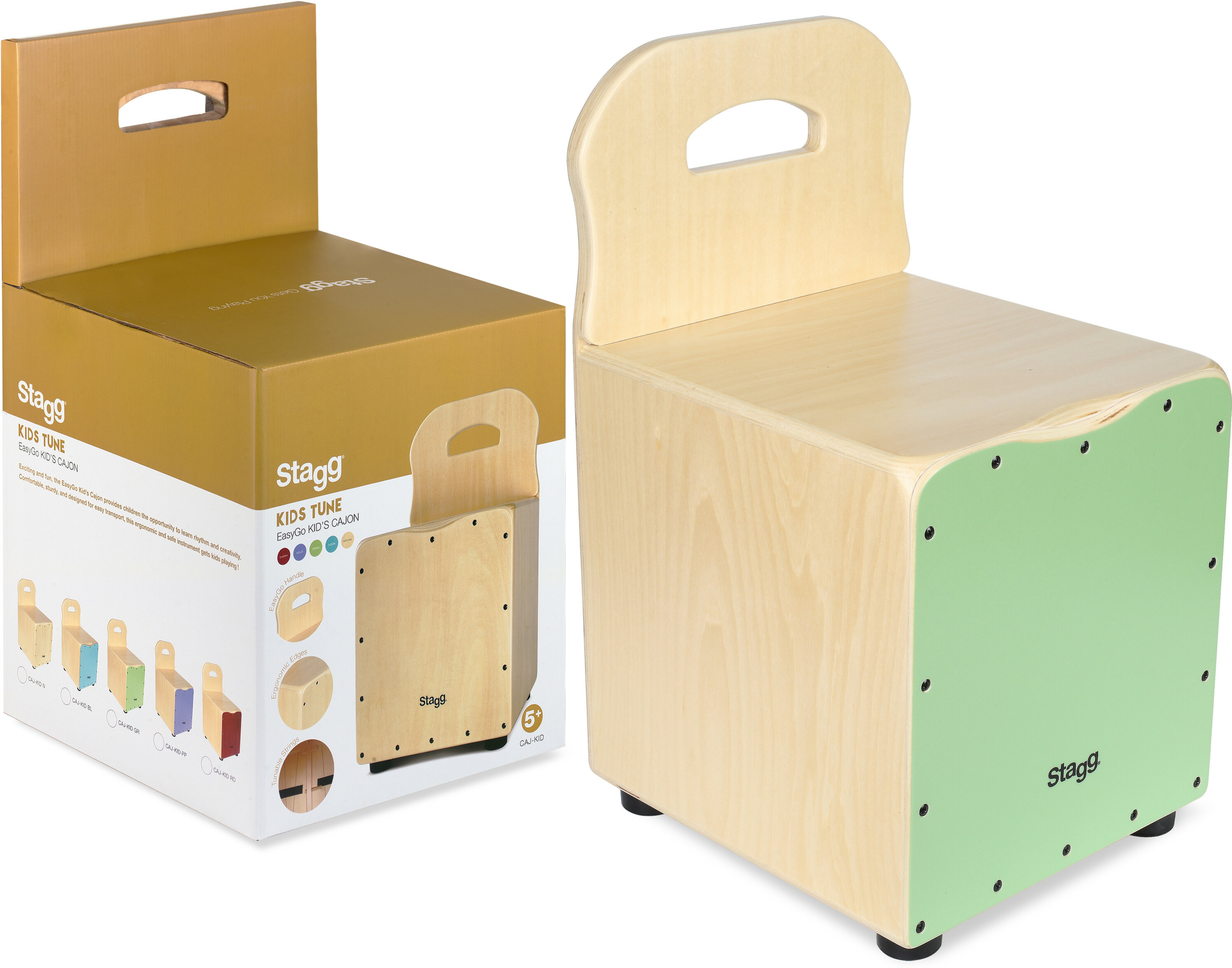 Stagg Easygo Cajon Enfant Vert - Percussions À Frapper - Main picture