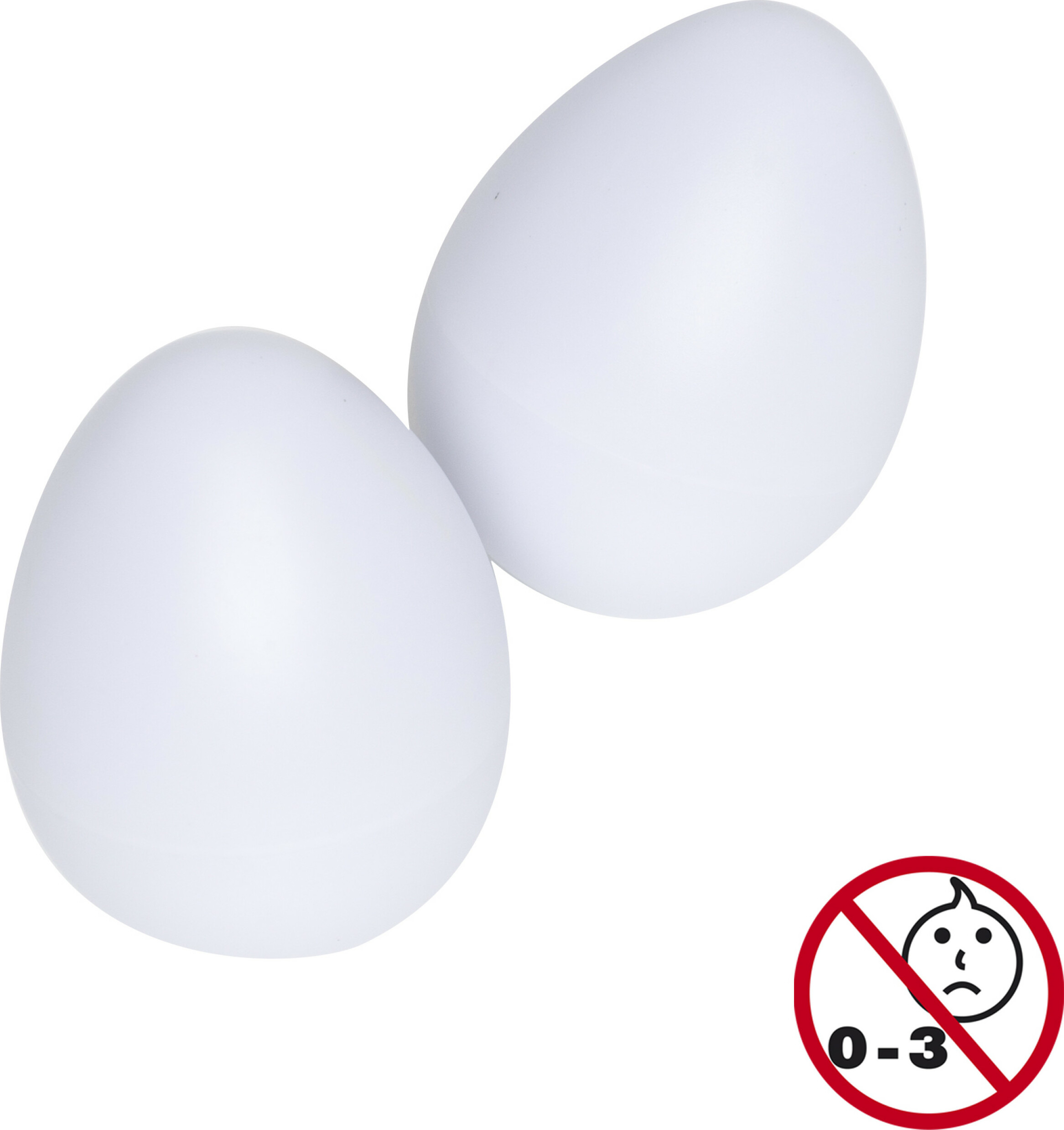 Stagg Egg-2 Wh Paire De Egg Shakers En Plastique White - Percussions À Secouer - Main picture