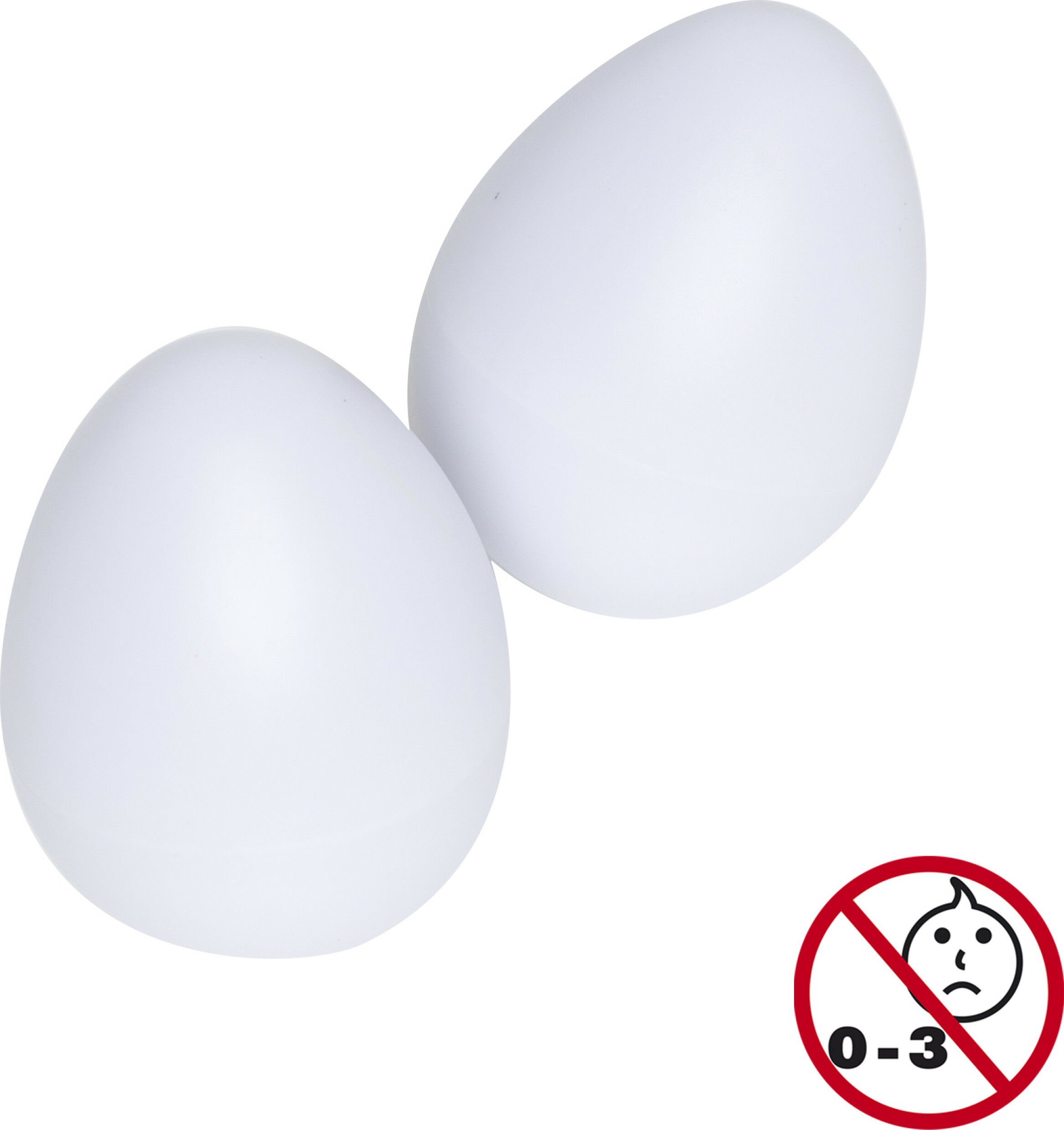 Stagg Egg-2 Wh Paire De Egg Shakers En Plastique White - Percussions À Secouer - Main picture