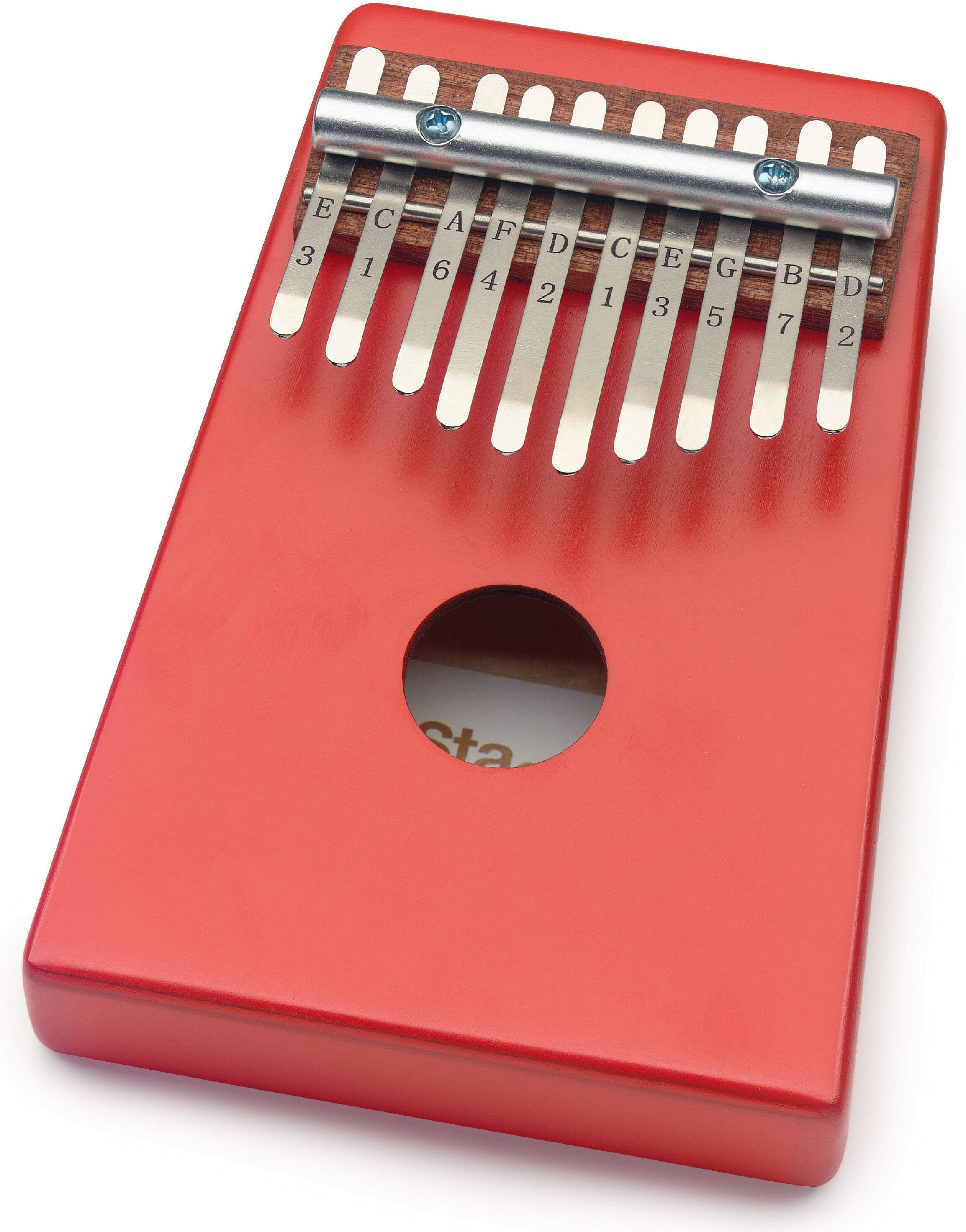 Stagg Kalimba Enfant 10 Notes Rouge - Percussions À Frapper - Main picture