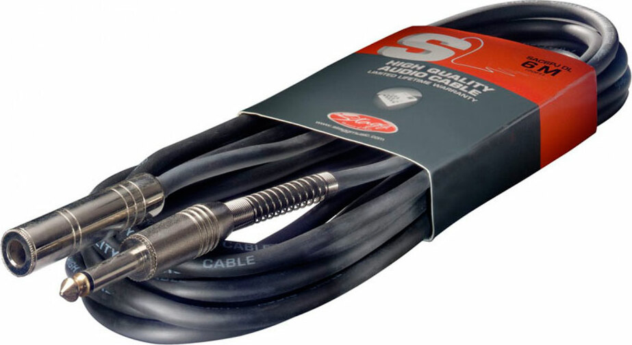 Stagg Sac6pjdl Rallonge Mono Cable 6m Jack 6.35 - - CÂble - Main picture