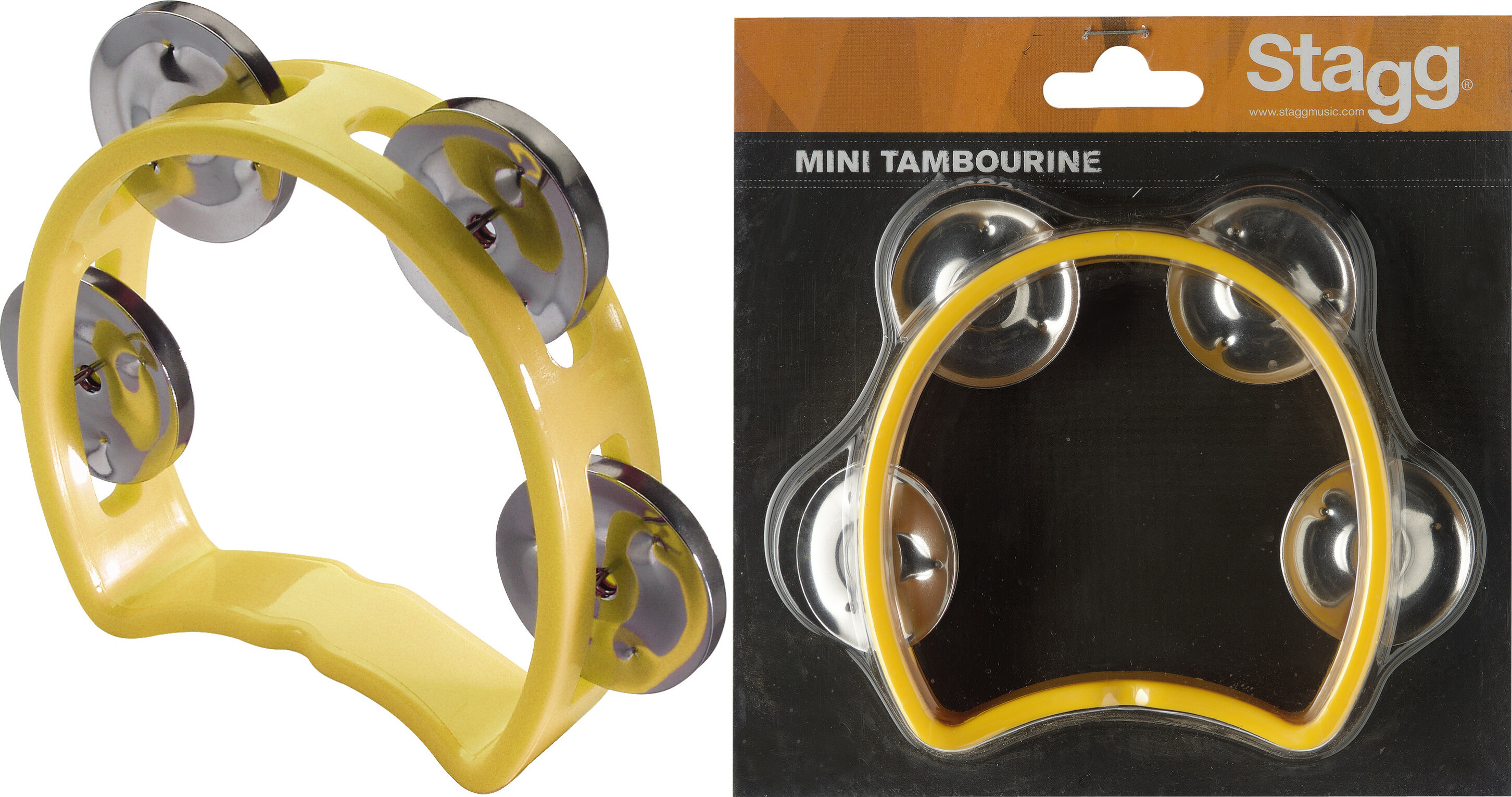 Stagg Tab-mini/yw Plastique 4 Cymbalettes Yellow - Percussions À Secouer - Main picture
