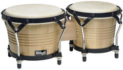 Bongo Stagg BW-200-N Bongos Latins en bois 7,5