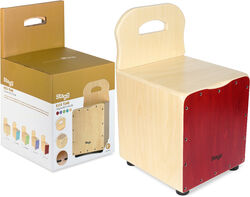 Percussions à frapper Stagg EasyGo Cajon enfant Rouge