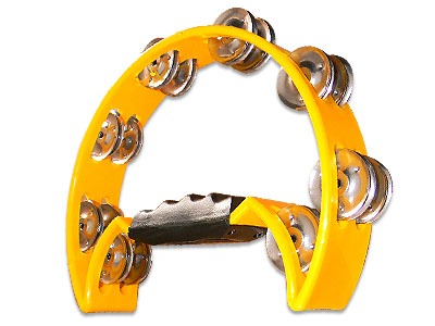 Stagg Tab-1 Yw Tambourin En Plastique Avec 20 Cymbalettes Yellow - Percussions À Secouer - Variation 2