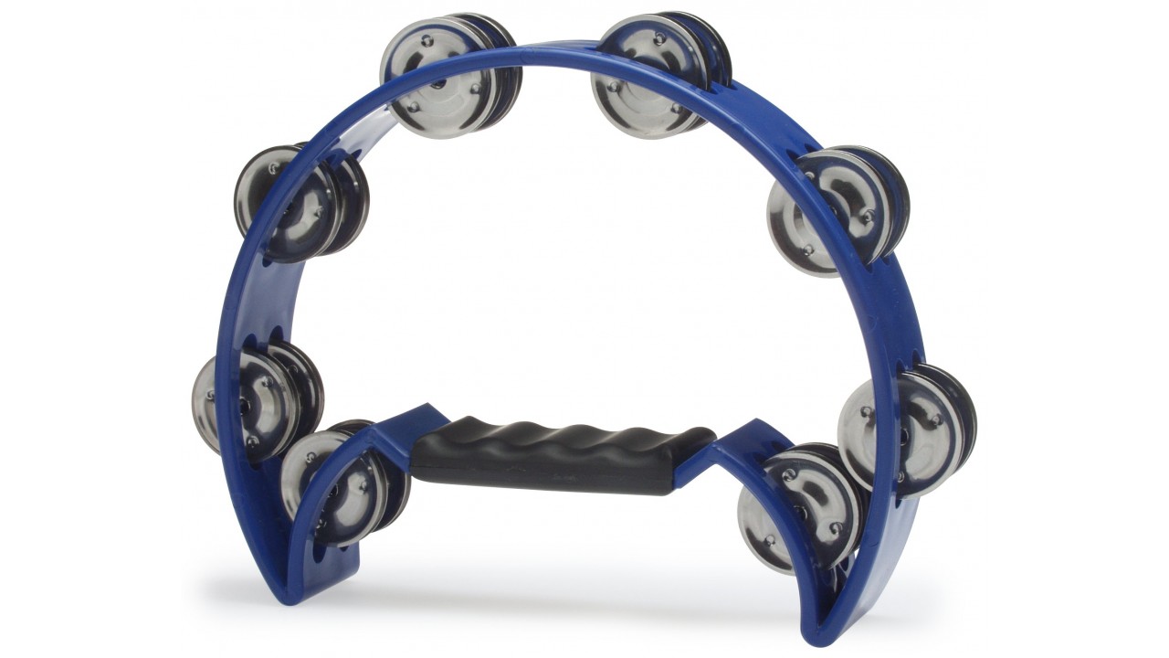 Stagg Tab-2 Bl Tambourin Demi-lune En Plastique Avec 16 Cymbalettes Blue - Tambourin - Variation 1