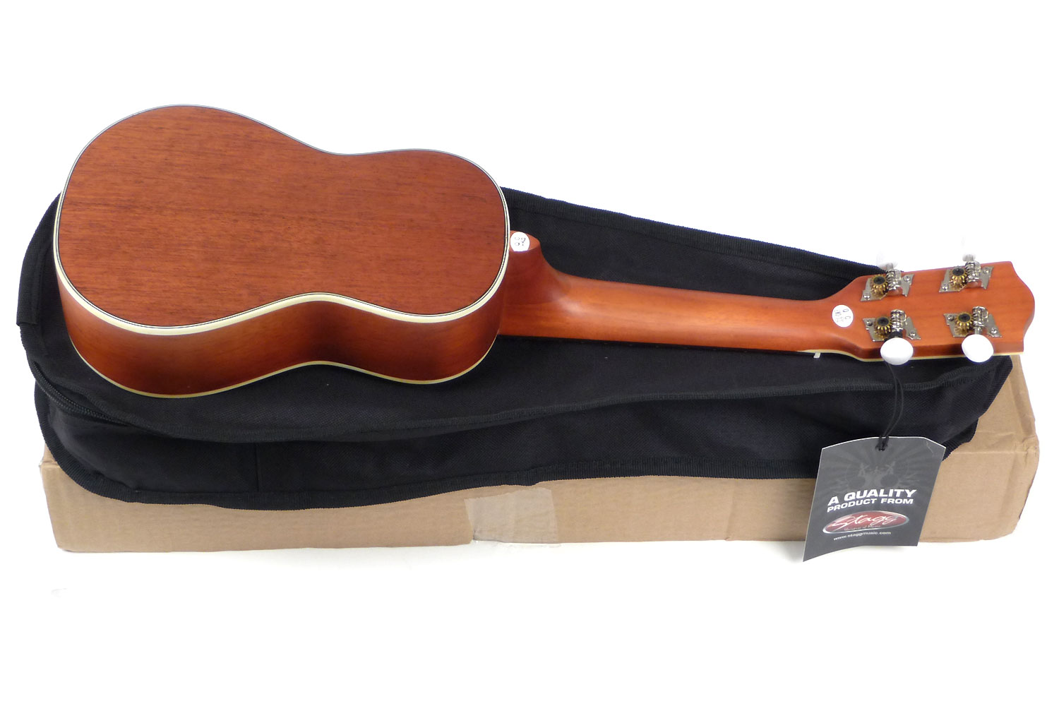 Stagg Us80-se Soprano Tout Acajou + Preamp Rw +housse - Natural Satin - UkulÉlÉ - Variation 2