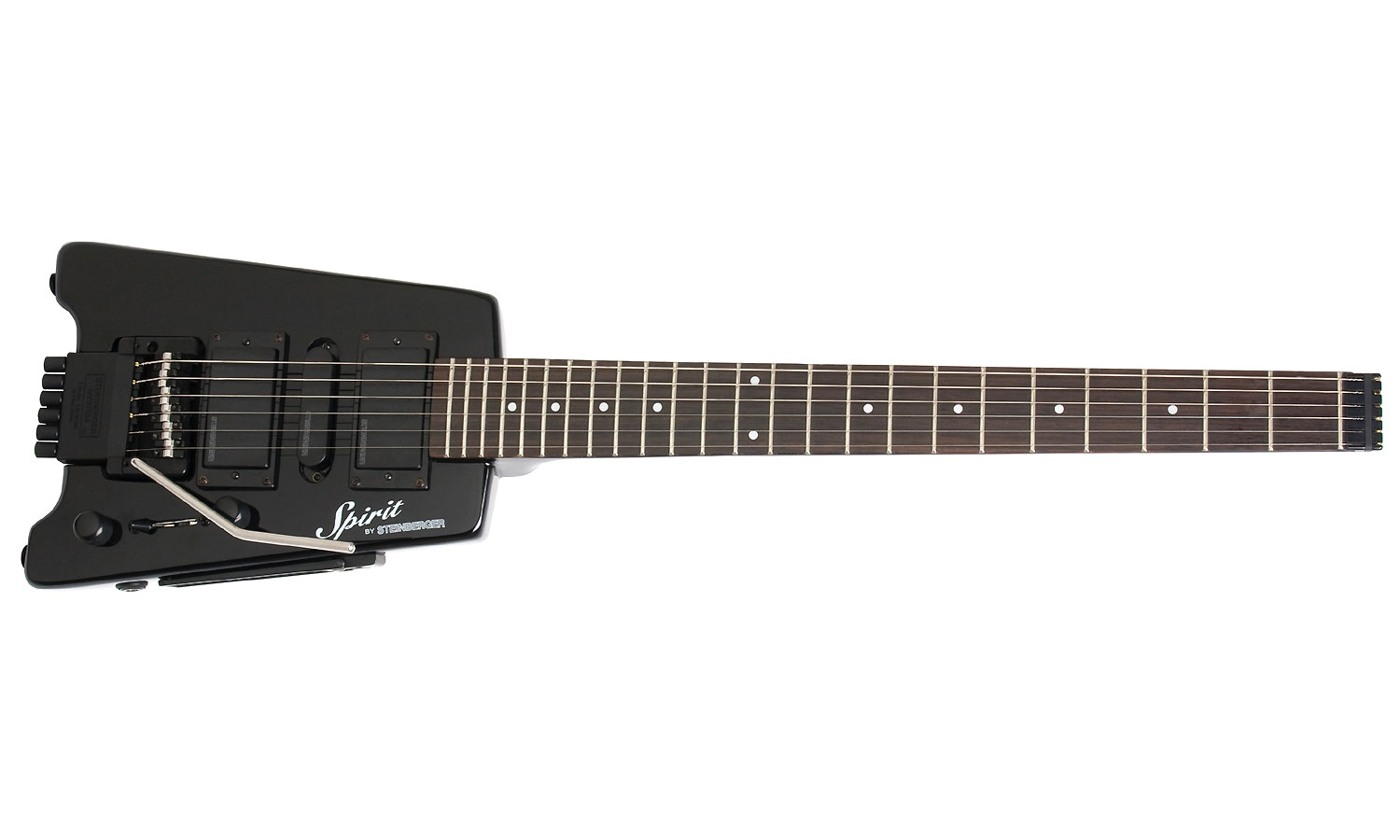 Steinberger Gt-pro Deluxe Outfit Hsh Trem Rw +housse - Black - Guitare Électrique Voyage - Variation 1