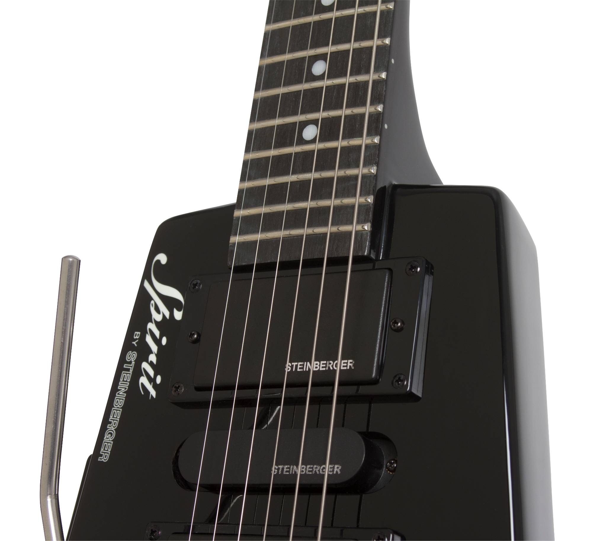 Steinberger Gt-pro Deluxe Outfit Lh Gaucher Hsh Trem Rw +housse - Black - Guitare Électrique Gaucher - Variation 4