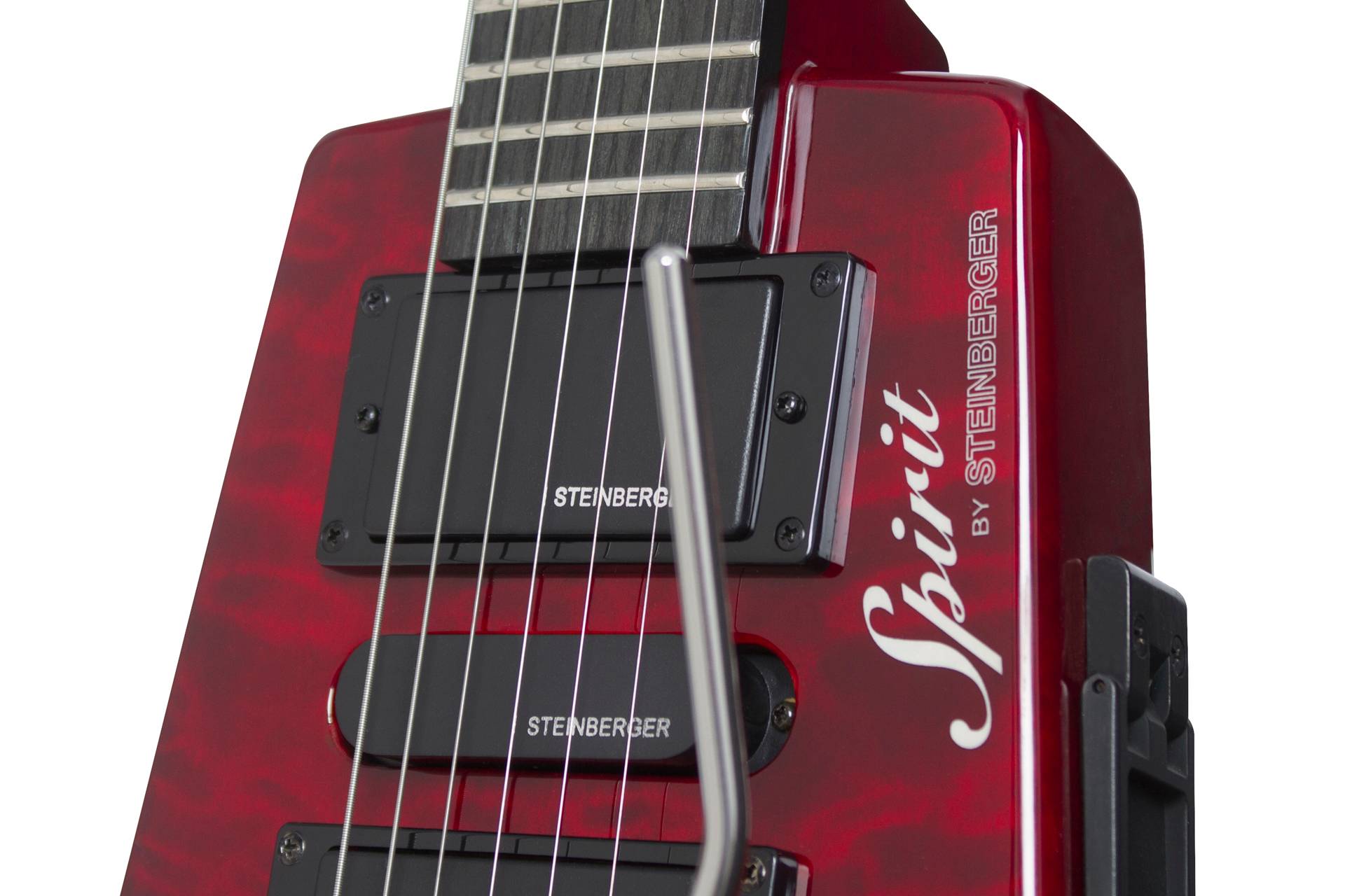 Steinberger Gt-pro Deluxe Quilt Top Outfit Hsh Trem Rw +housse - Wine Red - Guitare Électrique Voyage - Variation 1