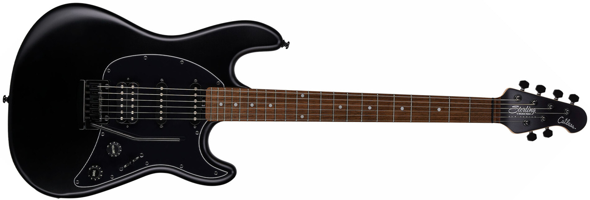 Sterling By Musicman Cutlass Ct30 Hss Trem Lau - Stealth Black - Guitare Électrique Forme Str - Main picture