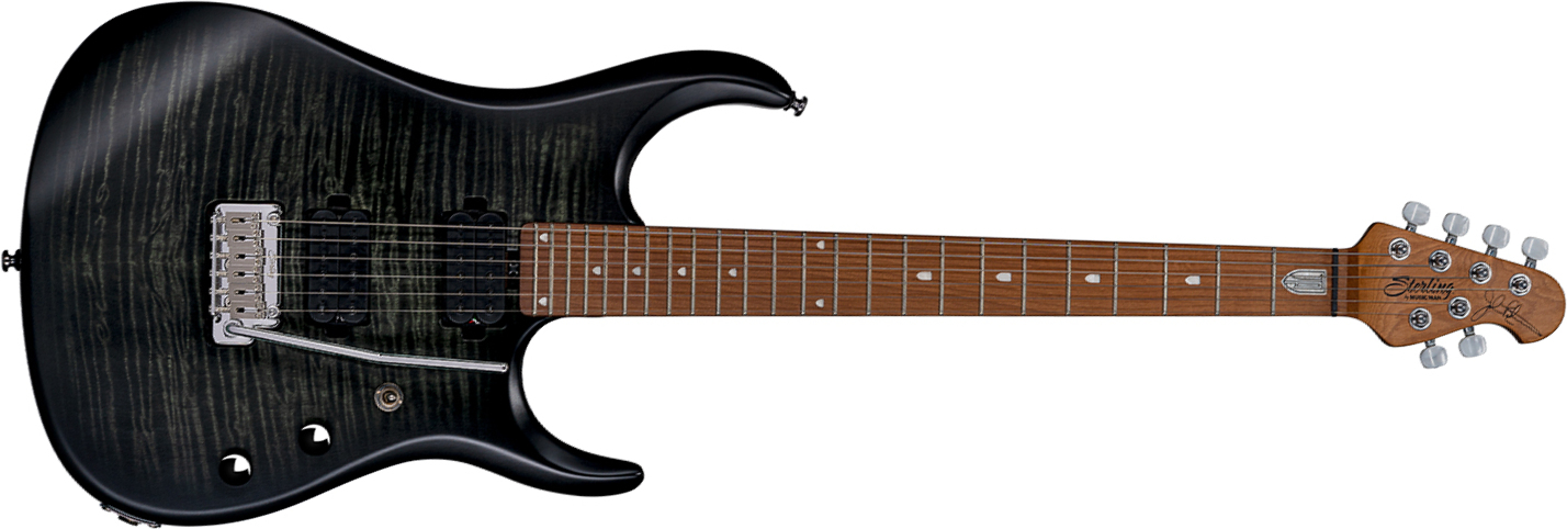 Sterling By Musicman John Petrucci Jp150 Signature Hh Trem Mn - Trans Black Satin - Guitare Électrique MÉtal - Main picture
