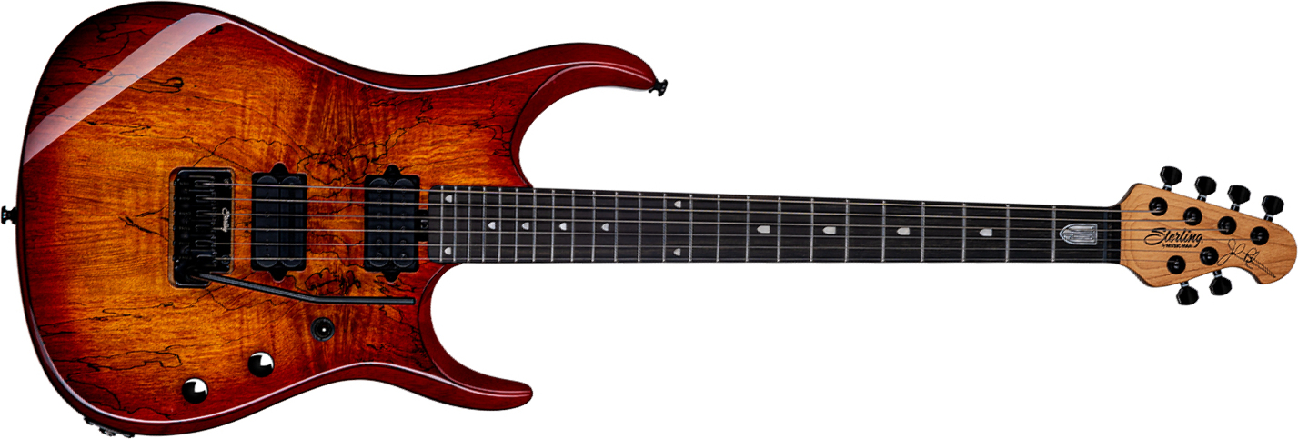 Sterling By Musicman John Petrucci Jp150dsm Dimarzio Signature 2h Trem Eb - Blood Orange Burst - Guitare Électrique Signature - Main picture