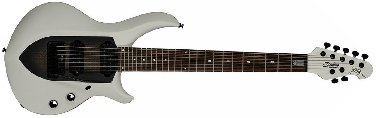 Sterling By Musicman John Petrucci Majesty Maj170 Signature 7c  2h Trem Rw - Chalk Grey - Guitare Électrique Signature - Main picture