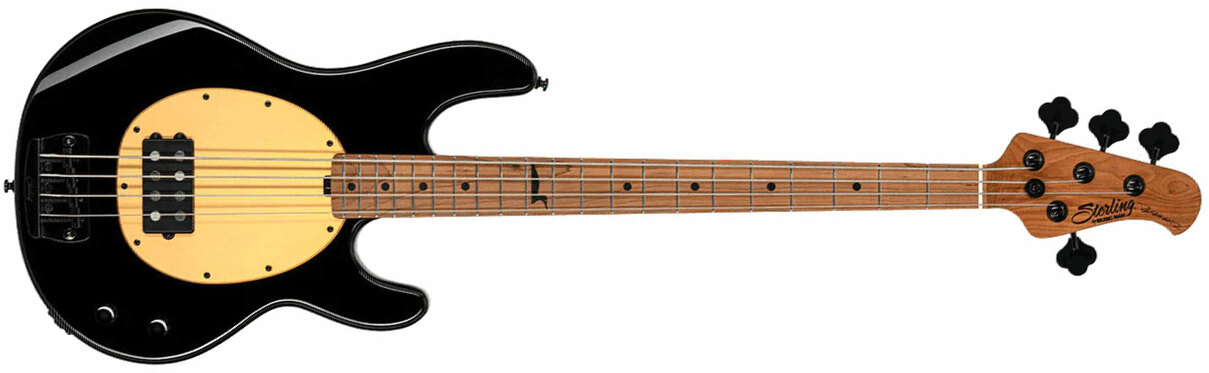 Sterling By Musicman Pete Wentz Stingray Signature 4c 1h Mn - Black - Basse Électrique Solid Body - Main picture