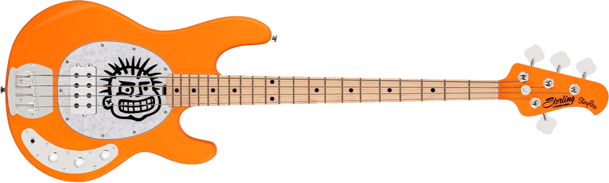 Sterling By Musicman Sterling Mike Herrera Signature Mn - Orange Creamsicle Mxpx Pokinatcha - Basse Électrique Solid Body - Main picture