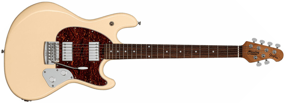 Sterling By Musicman Stingray Guitar Sr50 Hh Trem Rw - Buttermilk - Guitare Électrique Forme Str - Main picture