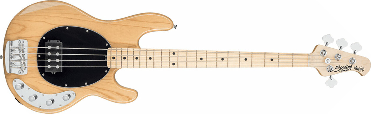 Sterling By Musicman Stingray Ray34 Active Mn - Natural - Basse Électrique Solid Body - Main picture