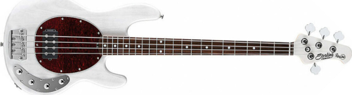 Sterling By Musicman Stingray Ray34 Active Rw - Translucent White Blonde - Basse Électrique Solid Body - Main picture