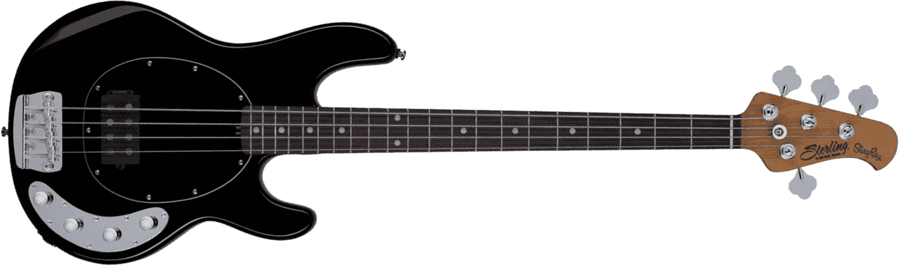 Sterling By Musicman Stingray Ray34 H Active Rw - Black - Basse Électrique Solid Body - Main picture