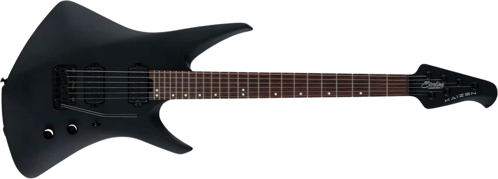 Sterling By Musicman Tosin Abasi Kaizen 6c Signature Multiscale 2h Trem Rw - Stealth Black - Guitare Électrique Signature - Main picture